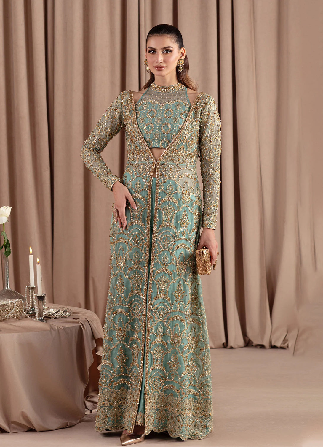 Kanwal Malik - Elara - Luxury Pret - Aquamarine