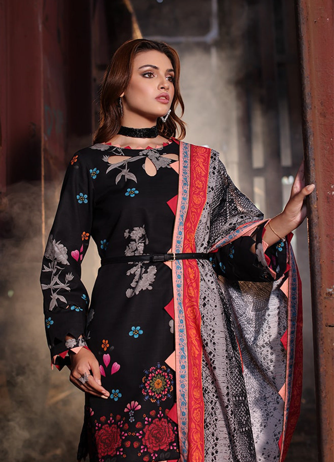 Charizma - C Print Printed Kahaddar - CPW4-02