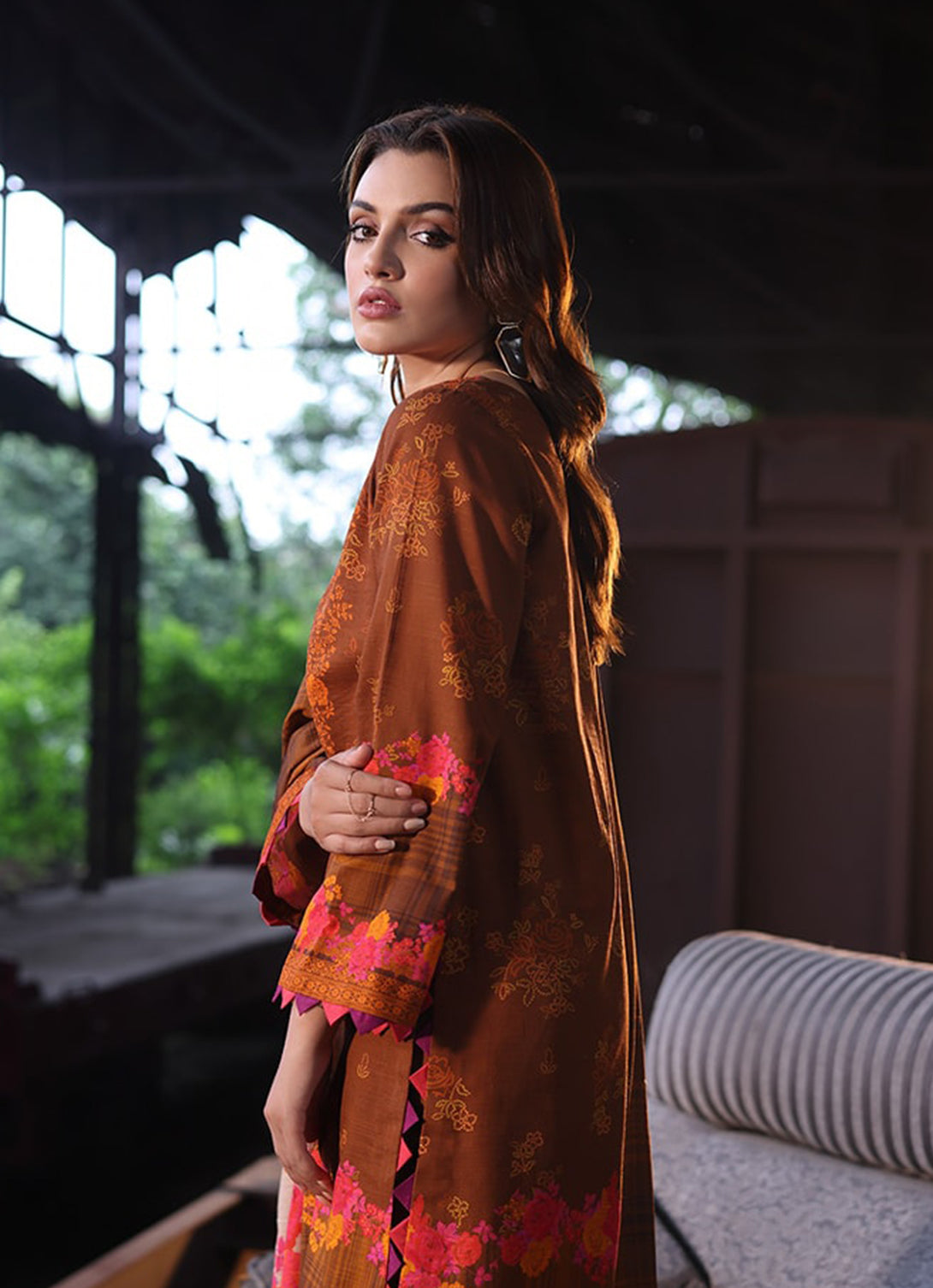 Charizma - C Print Printed Kahaddar - CPW4-07