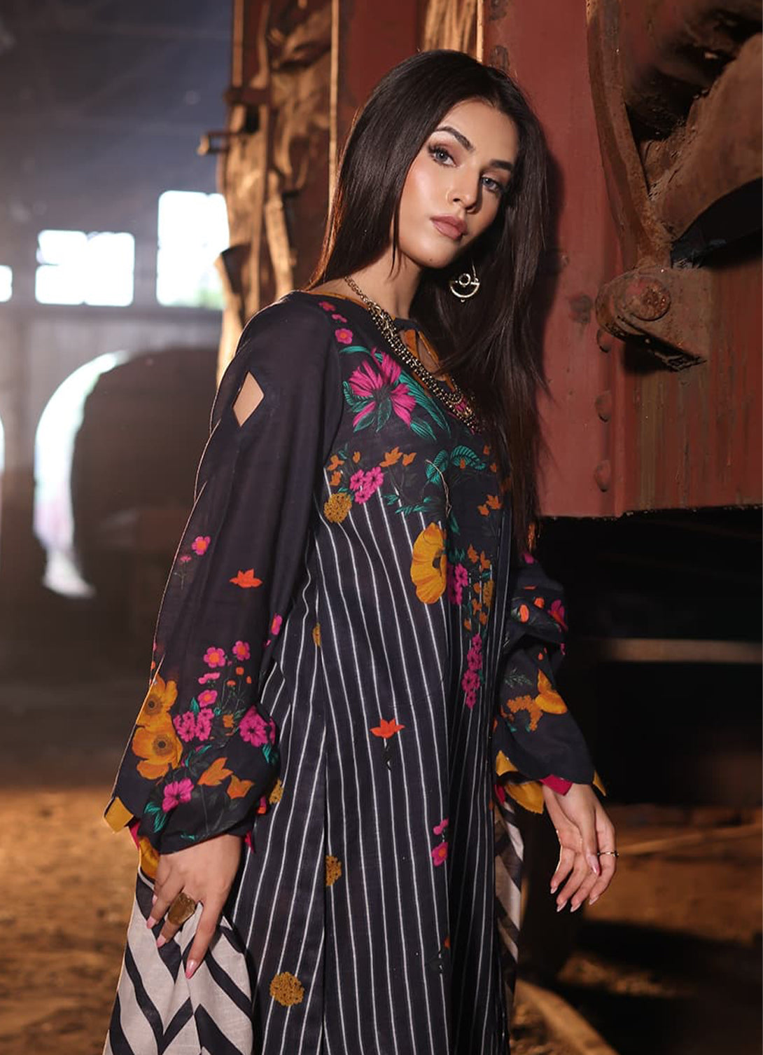 Charizma - C Print Printed Kahaddar - CPW4-04